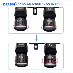 Dental binocular magnifying glass 5X Adjustable magnifying glass 5w LED Medicine binocular magnifying lens light Dental Tool
