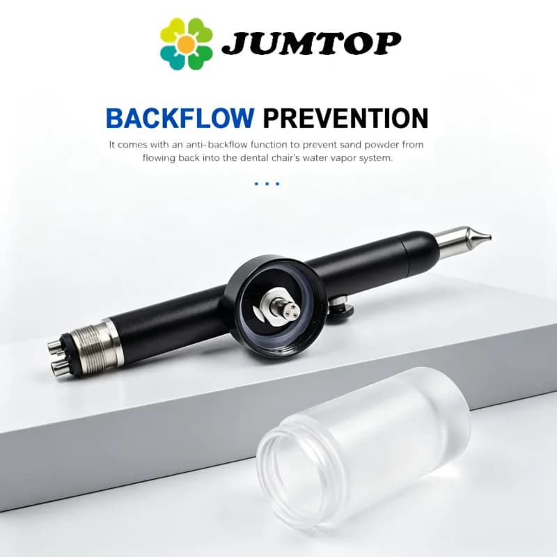JUMTOP Dental Aluminum Oxide Micro Blaster Interface Microetcher Sandblasting Alumina Gun Air Abrasion Polisher with Water Spray