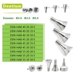 Dental Healing Abutment Healing Cover Screw/Cap High Precision Titanium Compatible with Dentium Implant System