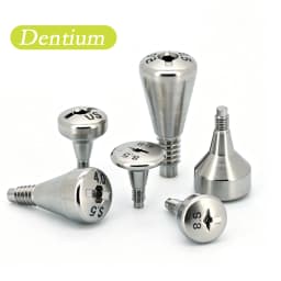 Dental Healing Abutment Healing Cover Screw/Cap High Precision Titanium Compatible with Dentium Implant System