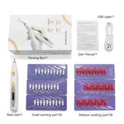 JUMTOP High Frequency Dental Ultrasonic Activator, 60Pcs Free Flexible Tips, 3 Programs for Root Canal Activation