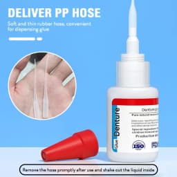20ml Denture & Retainer Repair Glue, Quick Dry Dental Adhesive for Invisible Braces & Hawley Retainers, Temporary Fix Accessory