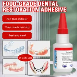 20ml Denture & Retainer Repair Glue, Quick Dry Dental Adhesive for Invisible Braces & Hawley Retainers, Temporary Fix Accessory
