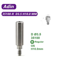 10Pcs/lot Titanium Healing Abutment for Adin RS Series | Adin Compatible Dental Implant Healing Accessories