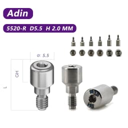 10Pcs/lot Titanium Healing Abutment for Adin RS Series | Adin Compatible Dental Implant Healing Accessories