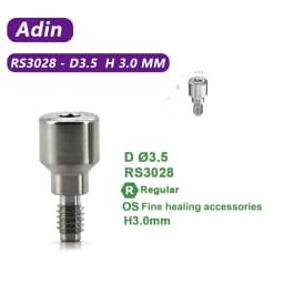 10Pcs/lot Titanium Healing Abutment for Adin RS Series | Adin Compatible Dental Implant Healing Accessories