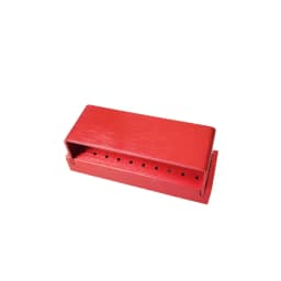 JUMTOP Dental Burs Drill Disinfection Block 30 Holes Autoclavable Aluminium FG Bur Sterilization Holder