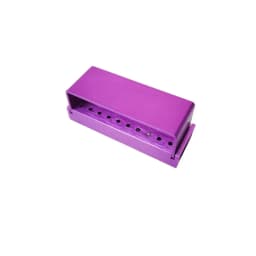 JUMTOP Dental Burs Drill Disinfection Block 30 Holes Autoclavable Aluminium FG Bur Sterilization Holder