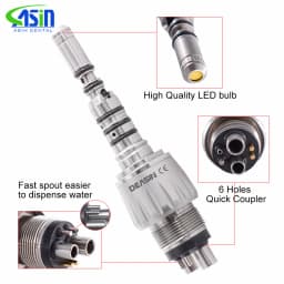 For 9000 Dental LED Quick Coupler Coupling Fit Kavo Fiber Optic Handpiece 6Hole Connect Dentistry tools