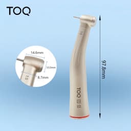 Dental 1:5 Red Ring Contra Angle Internal Water Spray Low Speed Handpiece Increasing With Optic Fiber For E-type Motor