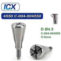 For ICX Implant System Dental Healing Abutment Healing Cap Cover Screw Lab Analog Digital Analog Multi Unit Straight Abutment