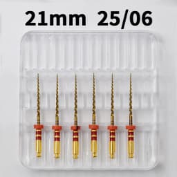 Glin Dental Heat Activated Gold Flexible Endo Files Canal Root Treatment Rotary Golden File Dentist Tools Endodontic Files