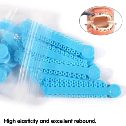 40pcs/bag Dental Orthodontics Elastic Ligature Ties Braces Elastomeric Dental Ligating Modules /ligature ties Dentist Treatment