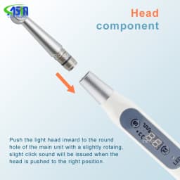 DEASIN Dental LED Light Curing Lamp 360 Degree Rotation 1 to 40 Seconds Cure 4 Lighting Modes Constant Light Intensity