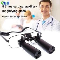 DEASIN Ultra-Light 8X Dental Loupe Medical Surgical Binocular ENT 8X Optical Magnifier Microsurgery Loupes