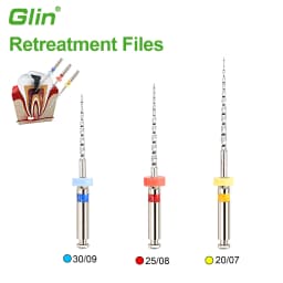Glin Dental Instruemnt Retreatment Endo Files For Removing Filling Matertial High Quality Niti Rotary Endodontic Files