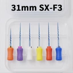 Glin Dental NiTi Hand Use Blue Endodontics Files For Root Canal Treatment Heat Activated Dentist Material F4 F5 Instrument