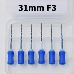 Glin Dental NiTi Hand Use Blue Endodontics Files For Root Canal Treatment Heat Activated Dentist Material F4 F5 Instrument