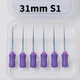 Glin Dental NiTi Hand Use Blue Endodontics Files For Root Canal Treatment Heat Activated Dentist Material F4 F5 Instrument