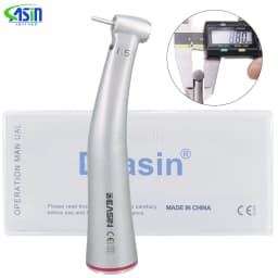 X95L MINI contraangulo Dental 1:5 Increasing Speed Handpiece Against Contra Angle LED Optic Fiber Quattro Spray Red Rings
