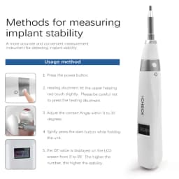 JUMTOP Dental Implant Monitor Oral Implant Stability Measurement Device Dentistry Detector Tools