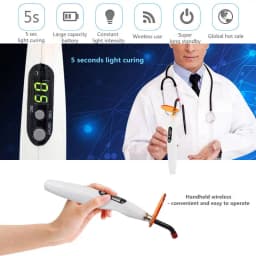 Dental LED Photopolymerizer 1200-1500mw/cm² Curing Light Tool Dentist Filling Resin Curing Lamps