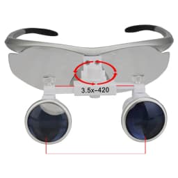 3.5X Dental Loupes Binocular Magnifier Surgical Medical Operation Head Lamp LED Headlight Surgical Loupes
