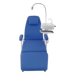 Portable Dental Chair Mobile Simple Folding Chair + LED Light +Tray Water Proof Adjustable Height & Angle