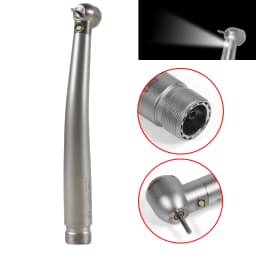 ASK Dental LED E-generator/No LED High Speed Handpiece 2Hole/4Hole Low Noise Torque Head Triple Water Spray Stainless fit NSK