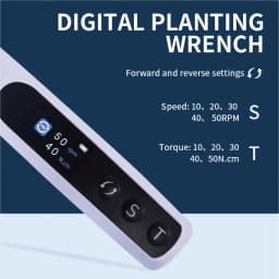 JUMTOP Dental Electric Implant Wrench Motor Torque Driver Wrench for Teeth Implant, Up To 50Ncm 50rpm