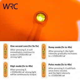 Wireless Dental LED Curing Light 385-515nm High Power 4 Modes USB Rechargeable 2200mA Lithium Battery Dentist Resin Cure Lamp