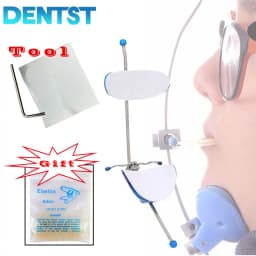 Dentst Dental Face Mask Single Pole Orthodontic Adjustable High Pull Headgear Orthodontic O-ring Elastics Ties Chain Band