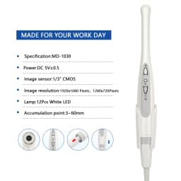 Dental Intraoral Camera USB Digital Imaging Intra Oral 1080P HD Camera 12 LED light Compatible with Win XP/7/8/10/11 for Dentist