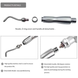 JUMTOP Dental Air Polisher Teeth Cleaning Sandblasting Scaler Machine