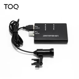 TOQ 2.5X 3.5X Binocular Dental Loupes Set with Rechargeable LED Headlight Portable Surgical Magnifying Glass Dental Lab Medical