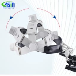 DEASIN Dental Magnifier 5X / 6X Binocular Kepler Loupes Headband Adjustable with LED Headlight 5W Dentist Surgical Headlamp Tool