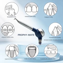JUMTOP Dental Air Water Polisher Air Powder Spray Sandblaster Oral Hygiene Tooth Cleaning Whitening Polishing Tools