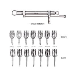 Dental Screwdriver Torque Wrench Ratchet Dentistry Screwdriver Tools Long & Short Dentistry Implant Restoration Tools