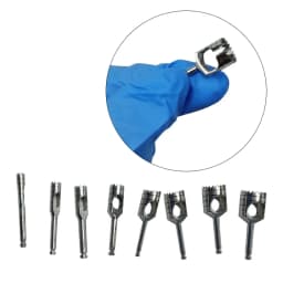 JUMTOP 1 Set Dental Implant Trephine Bur with Disinfection Holder Surgical Implant Tissue Punch Dentistry Surgical Instrument
