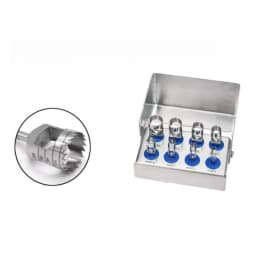 JUMTOP 1 Set Dental Implant Trephine Bur with Disinfection Holder Surgical Implant Tissue Punch Dentistry Surgical Instrument