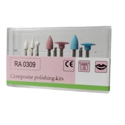JUMTOP Dental Composite Polishing Kit Resin Gring Head for Low Speed Handpiece Rubber Teeth Polishing Bur