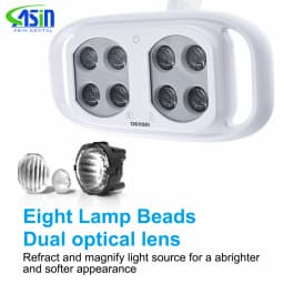 DEASIN Dental Oral Light 8Bulds For Dentistry Operation Light Chair Inductive Infrared Spotlight Oral Care Teeth Whitening Tool