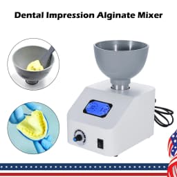 Dental Laboratory Alginate Mixer Machine - 300RPM Gypsum Blender for Impression/Printing Materials Blend