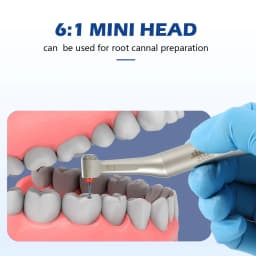 SANDENT Dental Endo Handpiece 6:1 Reduction Contra Angle Endodontic For NSK Sirona Electric Motors Dentsply / Endo Files