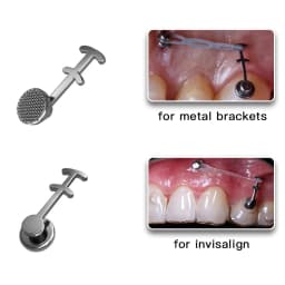 Dental Orthodontic Lingual Buttons Metal Composite Bondable Traction Hook Ceramic Hook Mesh Base Ortodoncia Materiales