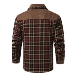 Winter Jacket Men Fleece Thick Warm Cotton Plaid Jacket Autumn Men Casual Multi-Pockets Coat High Quality Warm Lining Jacket Man