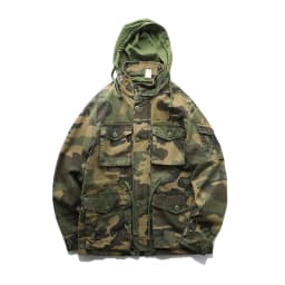New autumn and winter American retro heavy padded jacket military style tough guy pocket tooling coat windbreaker