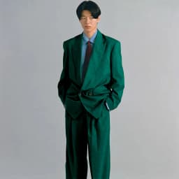 Army Green Men Suits 2 Pieces Jacket Pants Peak Lapel High Quality Banquet Celebrity Prom Party Double Breasted Classic Fashion
