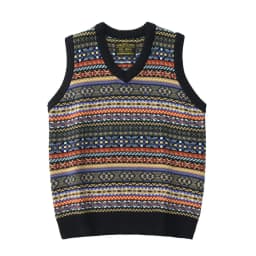 Retro sweater v-neck stacked wool vest autumn and winter sleeveless sweater knitted vest vest for men