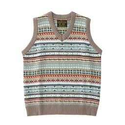 Retro sweater v-neck stacked wool vest autumn and winter sleeveless sweater knitted vest vest for men